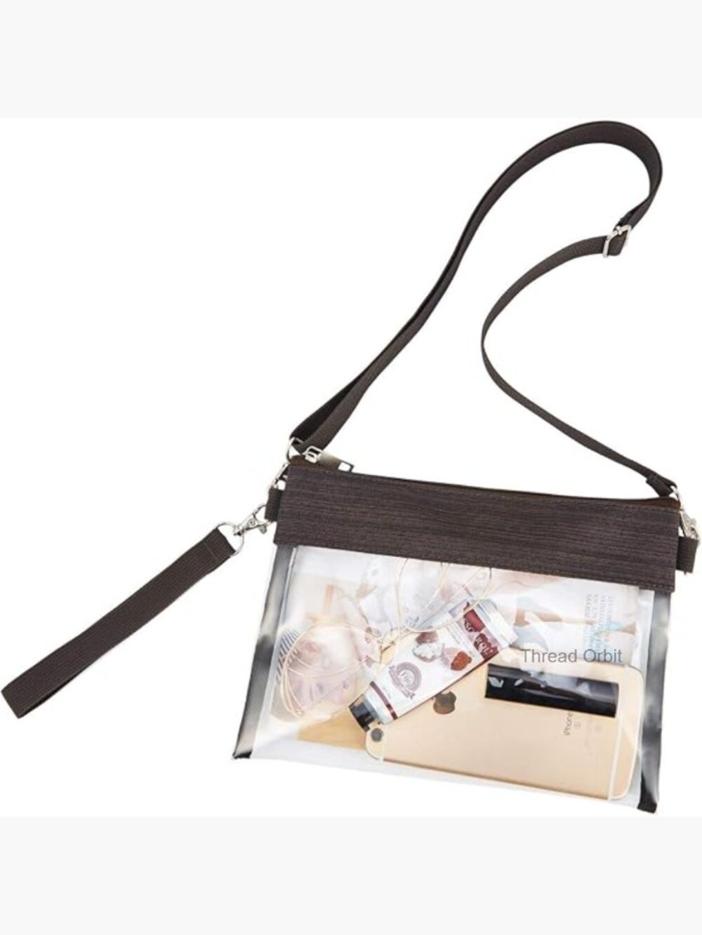 Clear Stadium Approved Crossbody Bag for Concerts Sports Work